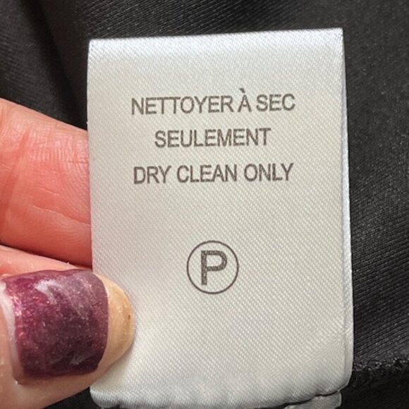 Katherine Barclay Black Bodycon Knee Length Long Ruffle Sleeves Dress Small EUC - Picture 14 of 14